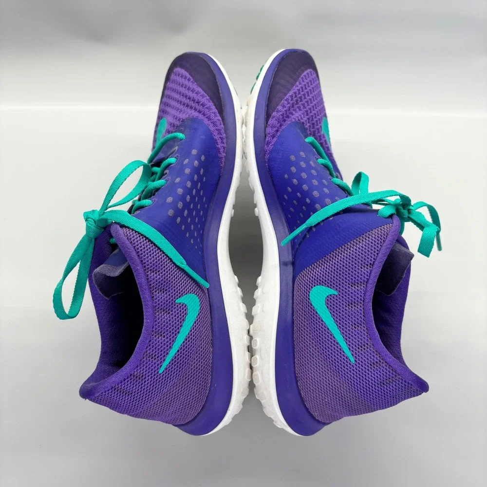 Nike‎ FS Lite Run 2 Womens 8.5 Purple Teal Running Shoes 684667-500